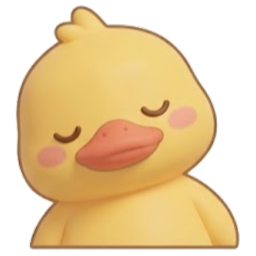 A sleepy duck, close up.